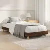 vidaXL barna tölgyszínű szerelt fa ágykeret 75 x 190 cm
