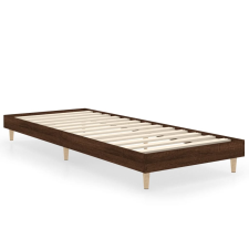 vidaXL barna tölgyszínű szerelt fa ágykeret 75 x 190 cm (832108) ágy és ágykellék