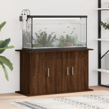 vidaXL Barna tölgyszínű szerelt fa akváriumi állvány 101x41x58 cm halfelszerelések