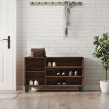 vidaXL barna tölgyszínű szerelt fa cipősszekrény 102x36x60 cm bútor