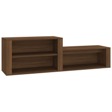 vidaXL barna tölgyszínű szerelt fa cipősszekrény 150x35x45 cm (816919) bútor
