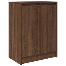 vidaXL barna tölgyszínű szerelt fa cipősszekrény 57x34x76 cm (861874) bútor