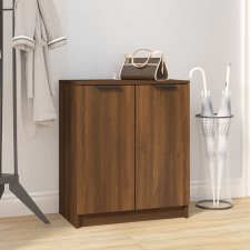 vidaXL barna tölgyszínű szerelt fa cipősszekrény 59 x 35 x 70 cm bútor