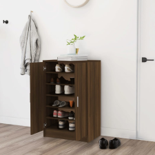 vidaXL barna tölgyszínű szerelt fa cipősszekrény 60 x 35 x 92 cm bútor