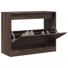 vidaXL barna tölgyszínű szerelt fa cipőszekrény 80 x 34 x 63 cm bútor