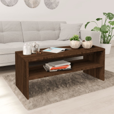 vidaXL barna tölgyszínű szerelt fa dohányzóasztal 100 x 40 x 40 cm bútor