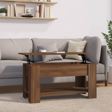 vidaXL barna tölgyszínű szerelt fa dohányzóasztal 101 x 49 x 52 cm bútor