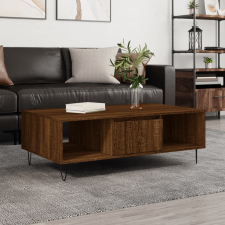 vidaXL barna tölgyszínű szerelt fa dohányzóasztal 104 x 60 x 35 cm bútor