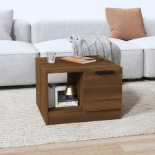 vidaXL barna tölgyszínű szerelt fa dohányzóasztal 50 x 50 x 36 cm bútor