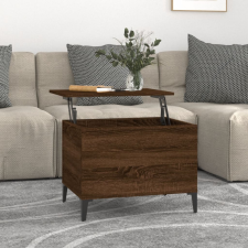 vidaXL barna tölgyszínű szerelt fa dohányzóasztal 60x44,5x45 cm bútor
