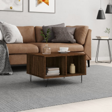 vidaXL barna tölgyszínű szerelt fa dohányzóasztal 60x50x36,5 cm bútor