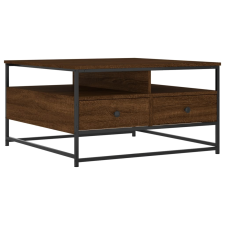 vidaXL barna tölgyszínű szerelt fa dohányzóasztal 80 x 80 x 45 cm (835293) bútor