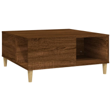 vidaXL barna tölgyszínű szerelt fa dohányzóasztal 80x80x36,5 cm (821099) bútor