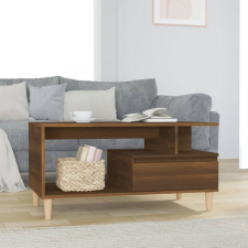 vidaXL barna tölgyszínű szerelt fa dohányzóasztal 90x49x45 cm bútor