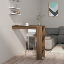 vidaXL barna tölgyszínű szerelt fa fali bárasztal 102 x 45 x 103,5 cm bútor