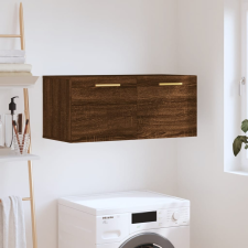 vidaXL barna tölgyszínű szerelt fa faliszekrény 80x36,5x35 cm bútor