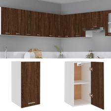 vidaXL barna tölgyszínű szerelt fa függőszekrény 29,5 x 31 x 60 cm bútor