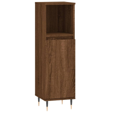 vidaXL barna tölgyszínű szerelt fa fürdőszobaszekrény 30x30x100 cm (831555) fürdőszoba bútor