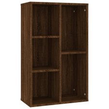 vidaXL barna tölgyszínű szerelt fa könyv-/tálalószekrény 50x25x80 cm (826613) bútor