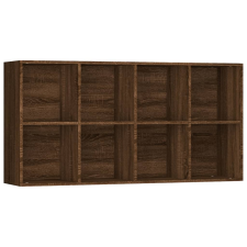 vidaXL barna tölgyszínű szerelt fa könyv-/tálalószekrény 66x30x130 cm (815251) bútor