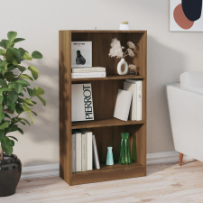 vidaXL barna tölgyszínű szerelt fa könyvszekrény 60 x 24 x 109 cm bútor