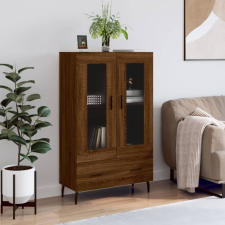vidaXL barna tölgyszínű szerelt fa magasszekrény 69,5 x 31 x 115 cm bútor