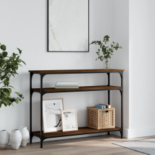 vidaXL barna tölgyszínű szerelt fa tálalóasztal 100x29x75 cm bútor