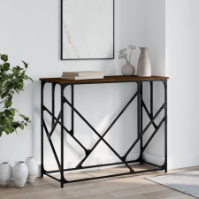 vidaXL barna tölgyszínű szerelt fa tálalóasztal 100x40x80 cm bútor