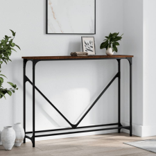 vidaXL barna tölgyszínű szerelt fa tálalóasztal 102 x 22,5 x 75 cm bútor