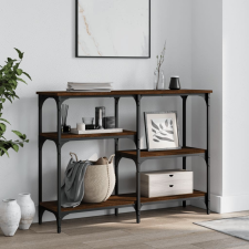 vidaXL Barna tölgyszínű szerelt fa tálalóasztal 102x29x75 cm bútor