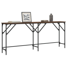 vidaXL barna tölgyszínű szerelt fa tálalóasztal 180x29x75 cm bútor
