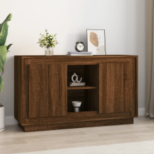 vidaXL barna tölgyszínű szerelt fa tálalószekrény 102 x 35 x 60 cm bútor
