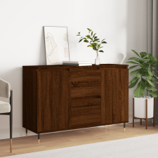 vidaXL barna tölgyszínű szerelt fa tálalószekrény 104 x 35 x 70 cm bútor