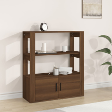 vidaXL barna tölgyszínű szerelt fa tálalószekrény 80x30x90 cm bútor