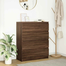 vidaXL barna tölgyszínű szerelt fa tálalószekrény 80x35x99 cm bútor