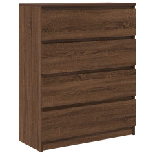 vidaXL barna tölgyszínű szerelt fa tálalószekrény 80x35x99 cm (3328486) bútor