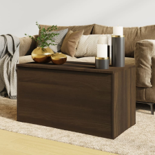 vidaXL barna tölgyszínű szerelt fa tárolóláda 84 x 42 x 46 cm bútor