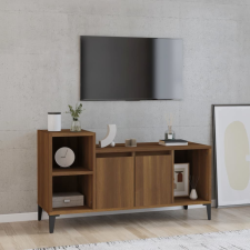 vidaXL barna tölgyszínű szerelt fa TV-szekrény 100x35x55 cm bútor