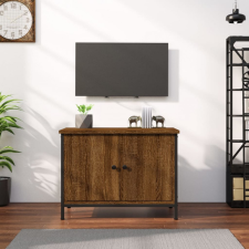 vidaXL barna tölgyszínű szerelt fa TV-szekrény ajtókkal 60x35x45 cm bútor