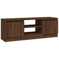 vidaXL barna tölgyszínű TV-szekrény ajtóval 102 x 30 x 36 cm (823357) bútor