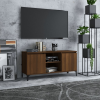 vidaXL barna tölgyszínű TV-szekrény fémlábakkal 103,5 x 35 x 50 cm