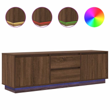 vidaXL barna tölgyszínű TV-szekrény LED-lámpákkal 160,5x41x50 cm (3328432) bútor