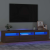 vidaXL barna tölgyszínű TV-szekrény LED-lámpákkal 180x35x40 cm