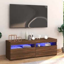 vidaXL Barna tölgyszínű TV-szekrény LED-világítással 120 x 35 x 40 cm bútor