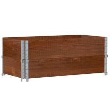 vidaXL barna tömör fenyőfa kerti növénytartó 100 x 50 cm kerti tárolás