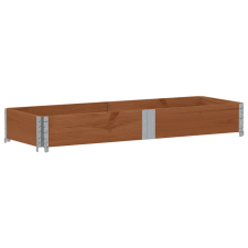 vidaXL barna tömör fenyőfa kerti növénytartó 150 x 50 cm kerti tárolás