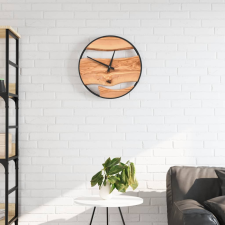 vidaXL barna vas és olívafa falióra Ø35 cm falióra
