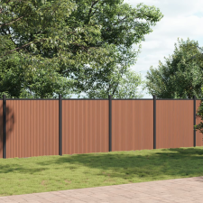 vidaXL barna WPC kerítéspanel 1737 x 186 cm építőanyag