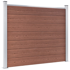 vidaXL barna WPC kerítéspanel 180 x 146 cm (148980) építőanyag