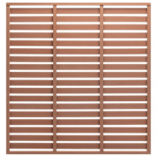 vidaXL Barna WPC kerítéspanel 180 x 180 cm kerti bútor